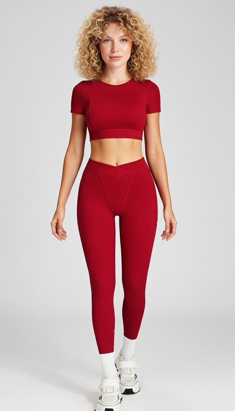 V-Waist Sculpt Crop & Legging Set For Peak Performance