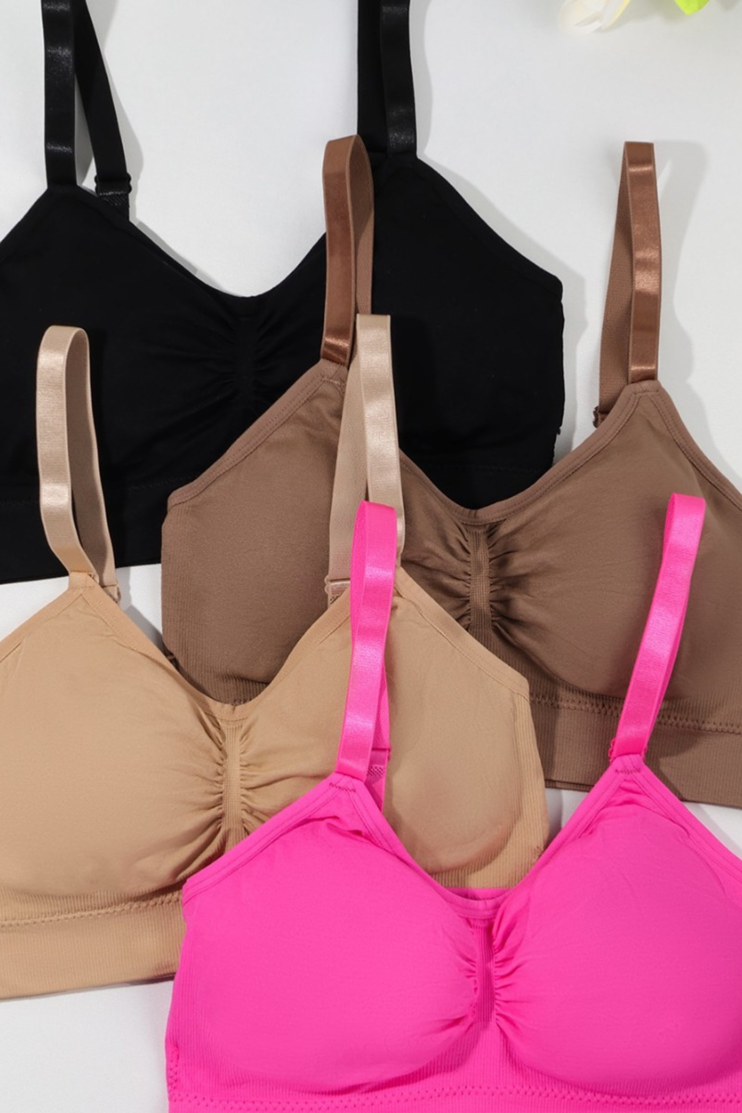 4- Piece Molded Cup Seamless Bra Set