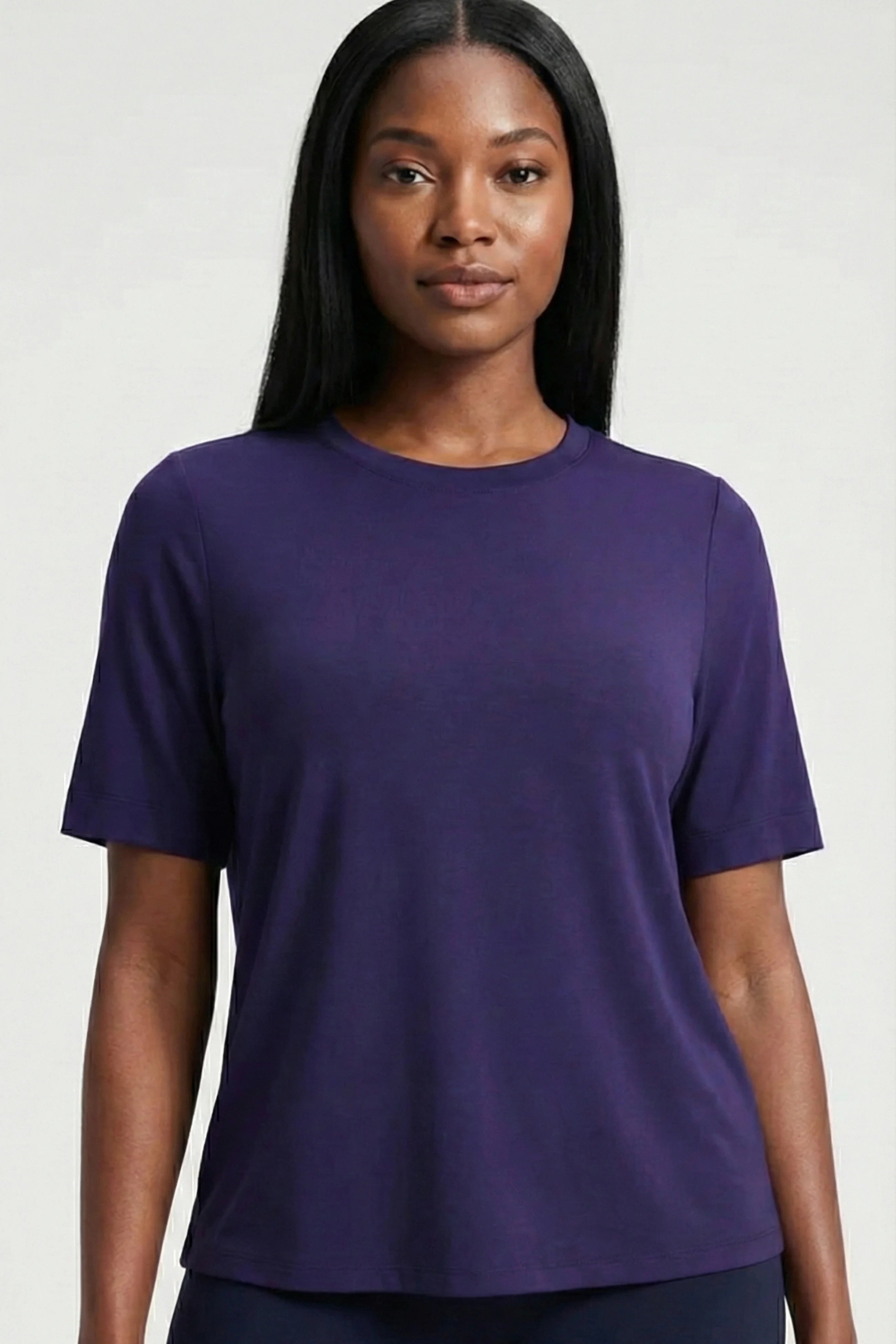 Oversized Midnight Plum Soft Luxe Tee